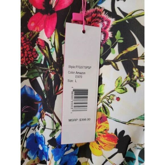 Parker Dress Floral Flowy Romantic Flounce Cold Shoulder Size L NWT $398 - Picture 7 of 10